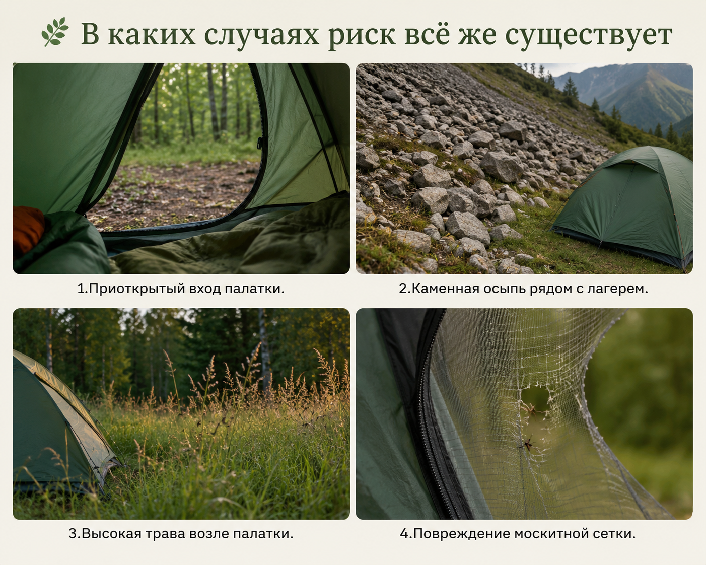 Факторы, увеличивающие вероятность встречи со змеёй