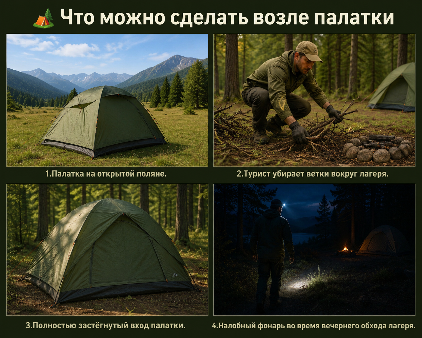 Подготовка безопасного лагеря
