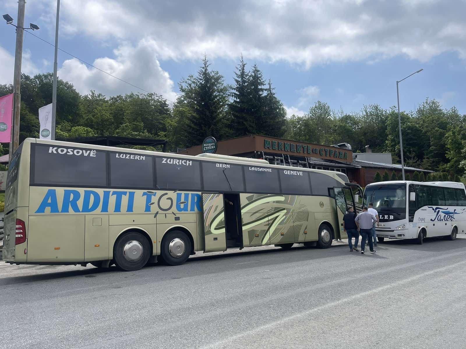 Международный автобус из Албании в Косово