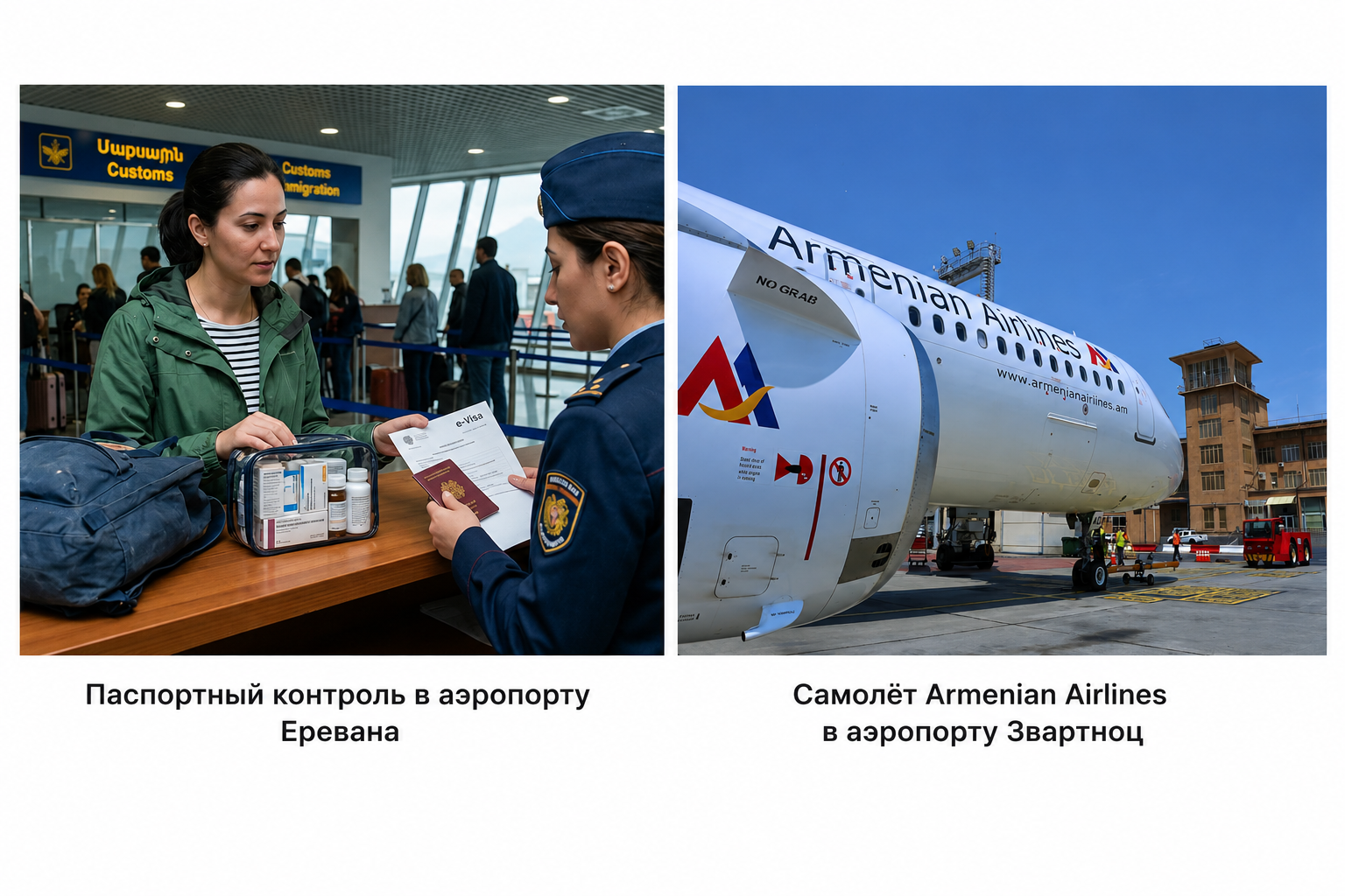 Воздушный въезд в Армению
