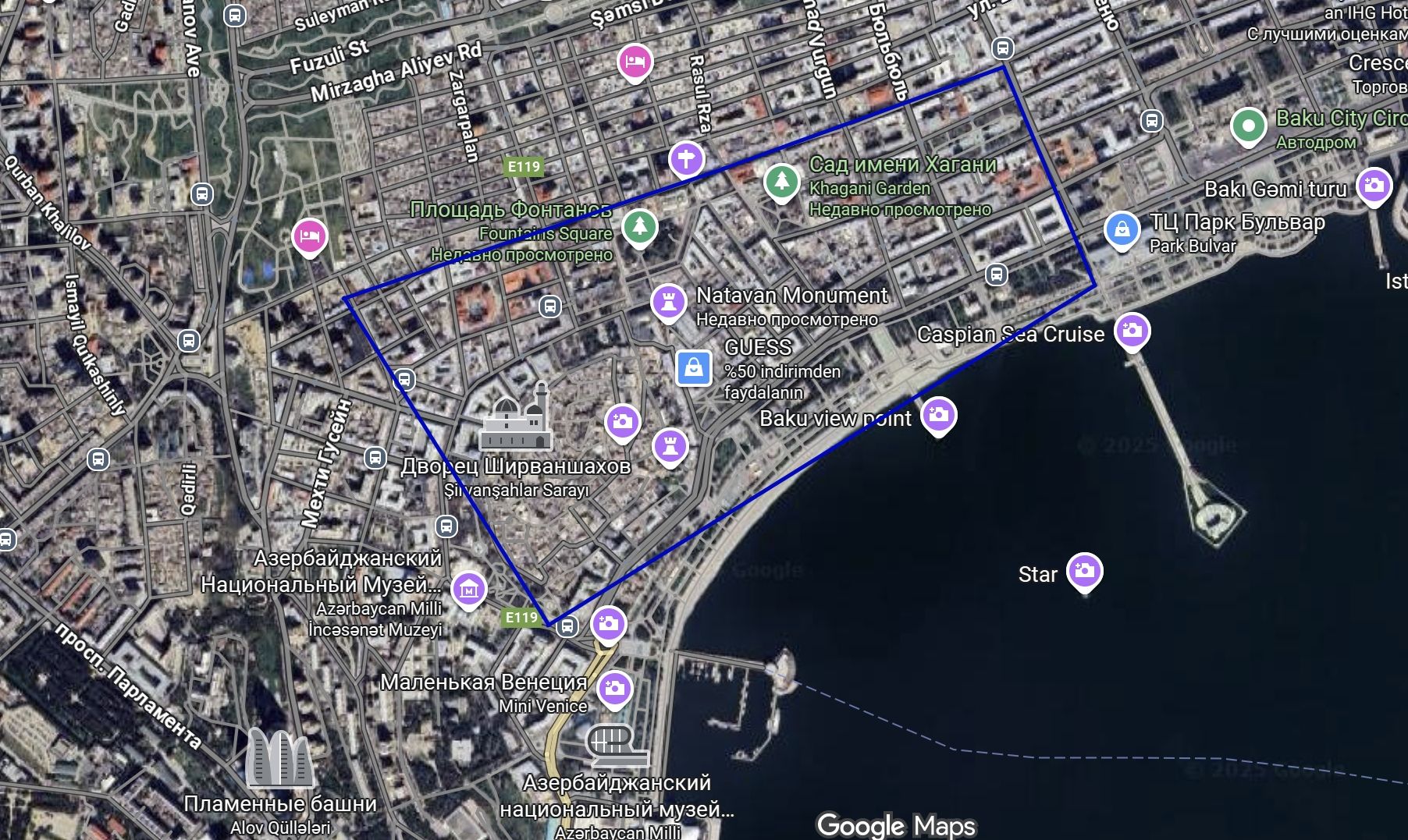 Где лучше жить в Баку, если вы приехали на 1–2 дня