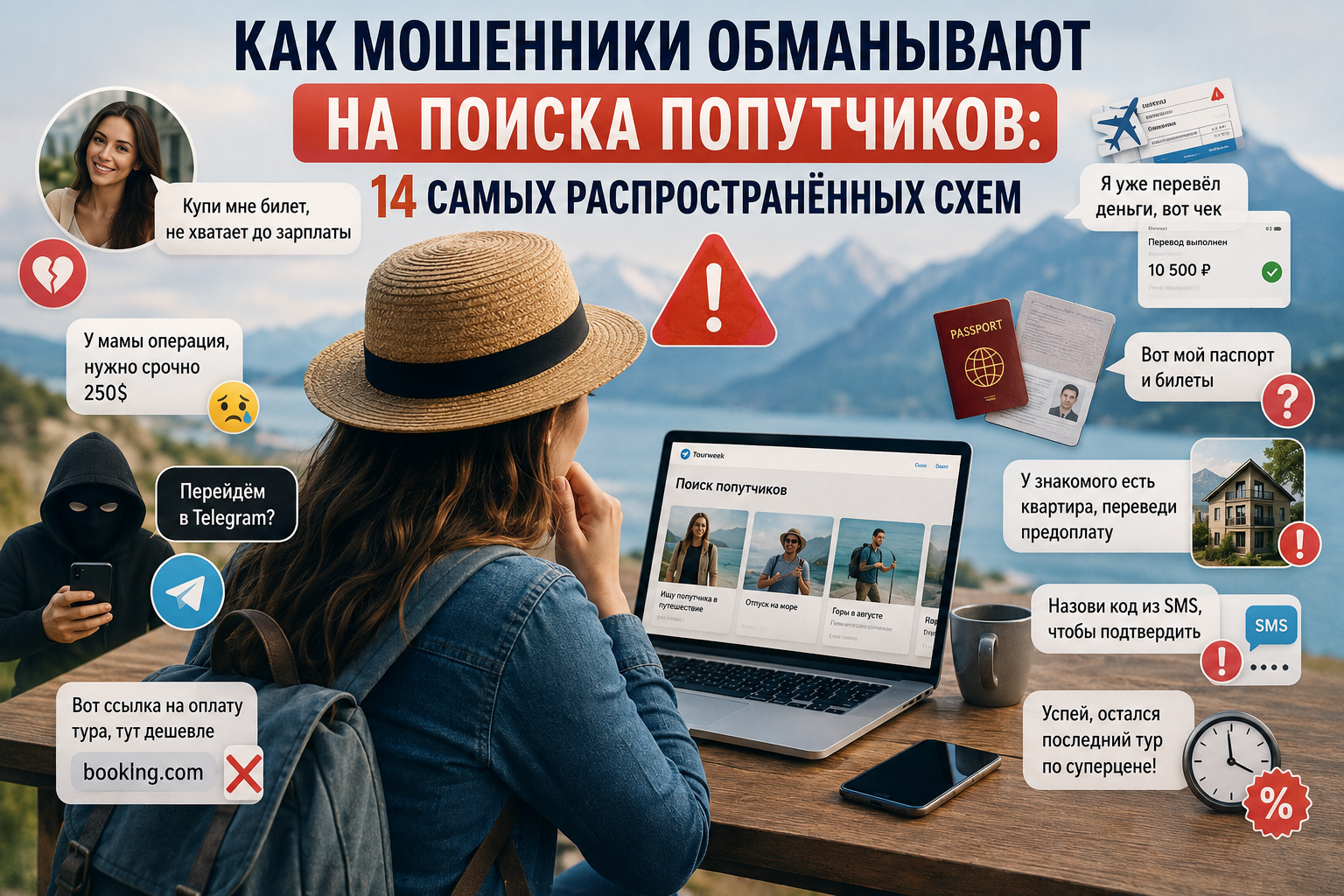 Как мошенники обманывают на поиска попутчиков