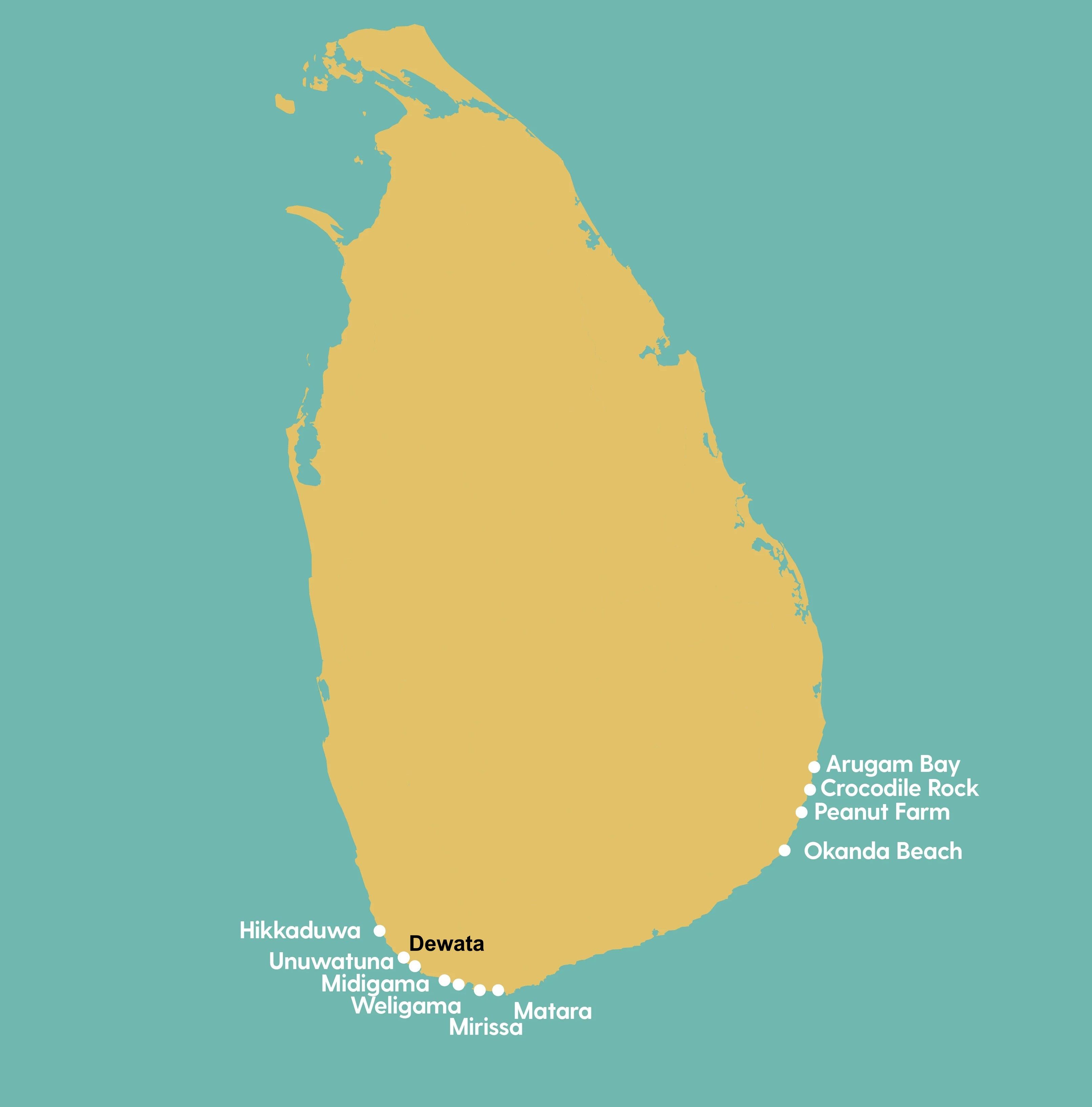 Где на Шри-Ланке учиться серфингу новичку?