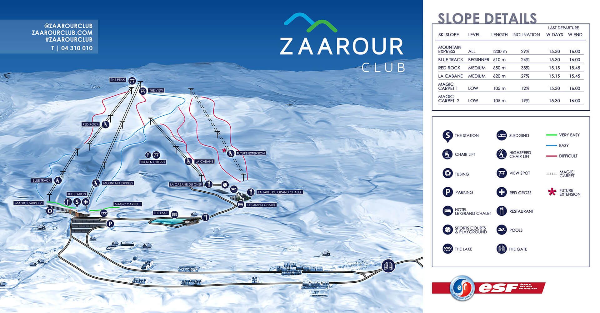 Карта курорта Zaarour Club (Заарур Клуб)