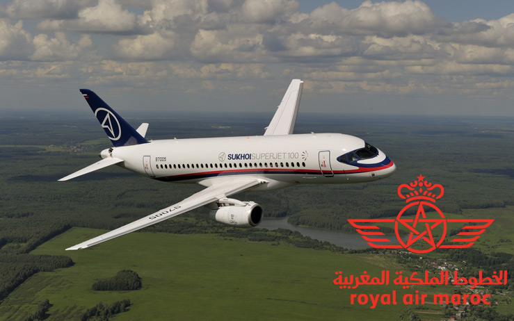 Royal Air Maroc планирует летать на российских лайнерах Sukhoi Superjet 100