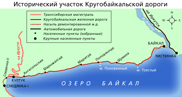 Карта кбжд со всеми станциями с километрами