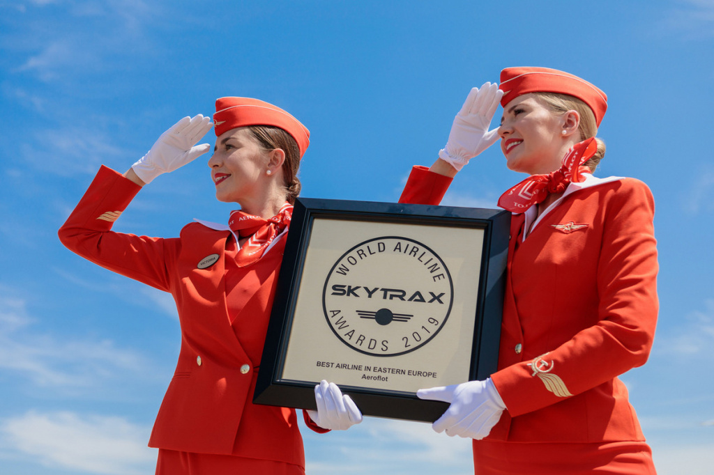 Российский «Аэрофлот» поднялся с 23-й позиции в рейтинге на 22-ю в рейтинге Skytrax